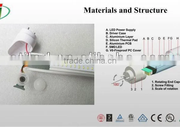 LED Tube Light 14w Led Hanging Tube Lights t8 photo-2