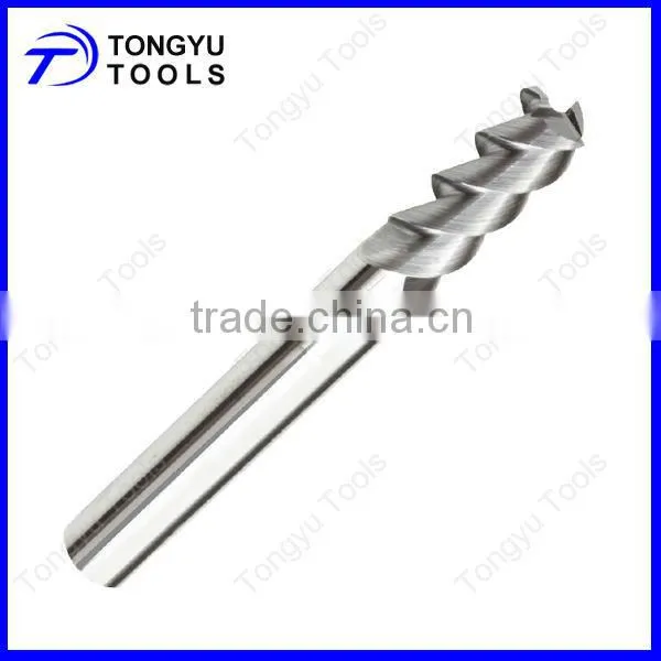 Carbide Alloy Processing Square End Mills for Aluminum