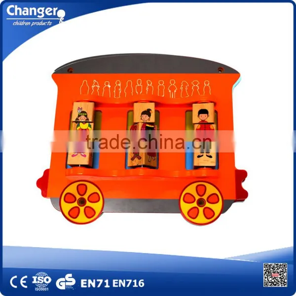Kids Educational Toy Train-shape Puzzle Wall Games for Kids photo-3