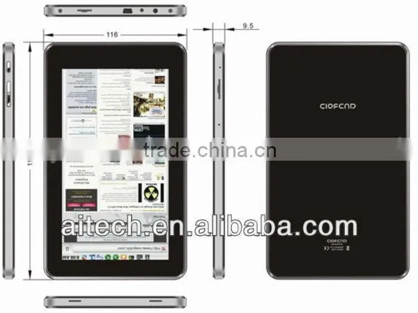 Full Function Multi Touch 800*480 7 Inch Tablet pc Sim Slot