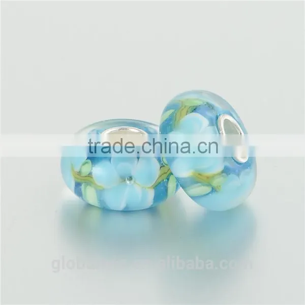 All Kinds Of Floral Cheap Silver Fashion Jewelry Custom Logo Glass Beads photo-3