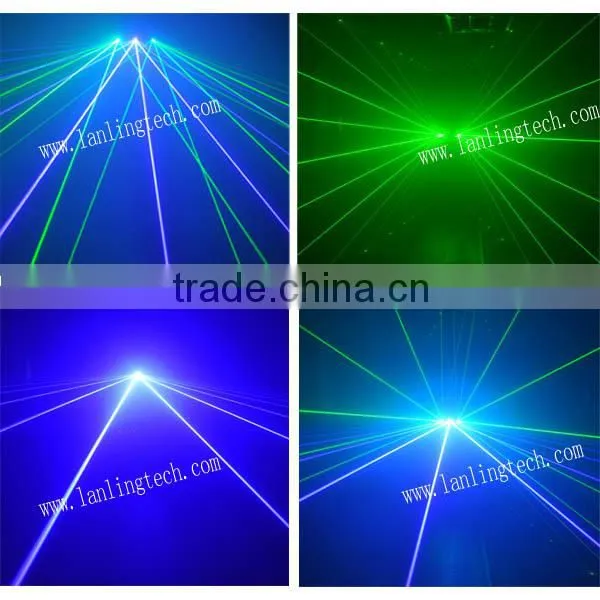 RGB Trifan Super-cool Cheap Multi-Effect 3 Heads Disco DJ Laser photo-2