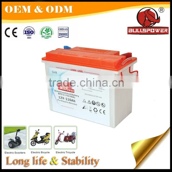 High Specific Energy Electric Tricycle Adults 12v 120ah Lead Acid Battery photo-5