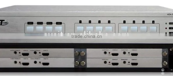 Programmable Central Controller 4x4 Full Seamless Multi-format Matrix Switcher AV Remote Control photo-3