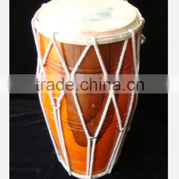 India Musical Instrument Dholak Drum Rope Tuned Dholki Dhol photo-3