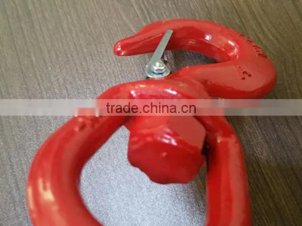 Factory Supplier Hot Sale G80 Swivel Painted Red Carbon Steel Lifting Swivel Hook photo-3
