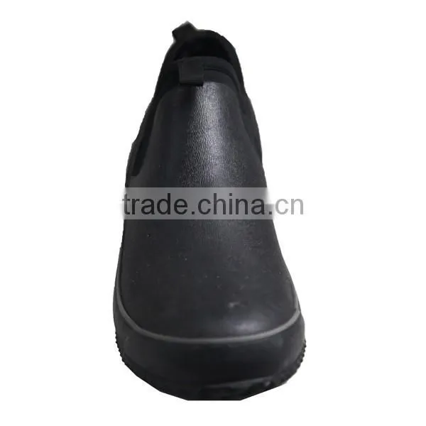 Mens Ankle Rain Boots, Black Ankle Rain Shoes, Comfortable Ankle Boots photo-3
