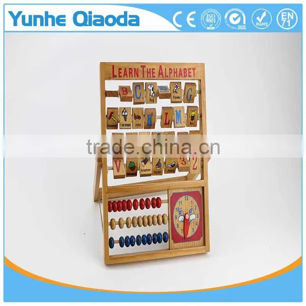 New Kids Learning Developmental Versatile Alphabet Abacus Wooden Toys photo-6