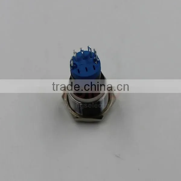 LA16JSF-11E-IP67-S B 12V Medical Treatment Elevator Equipment Micro Switch Waterproof Metal Push Button photo-3