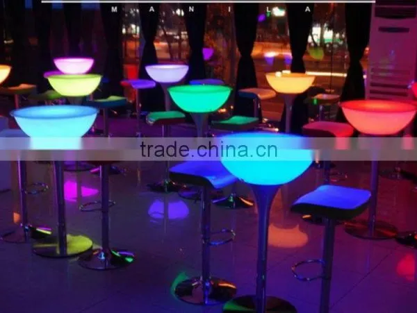 HUAJUN Popular Style Wooden Bar Counter Design /bar Counter Furniture With Led Light photo-4