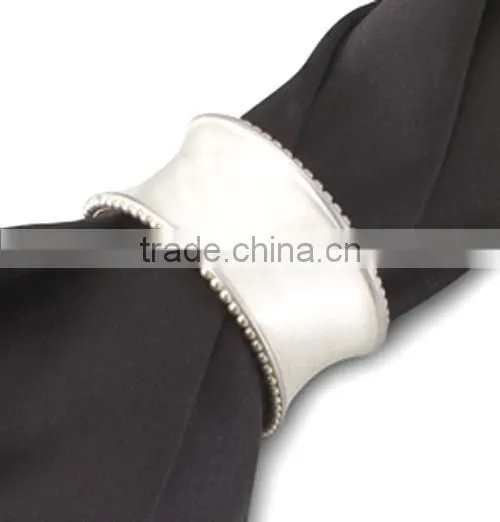 Decorative Metal Napkin Rings, Wedding Napkin Ring, Handmade Napkin Rings photo-4