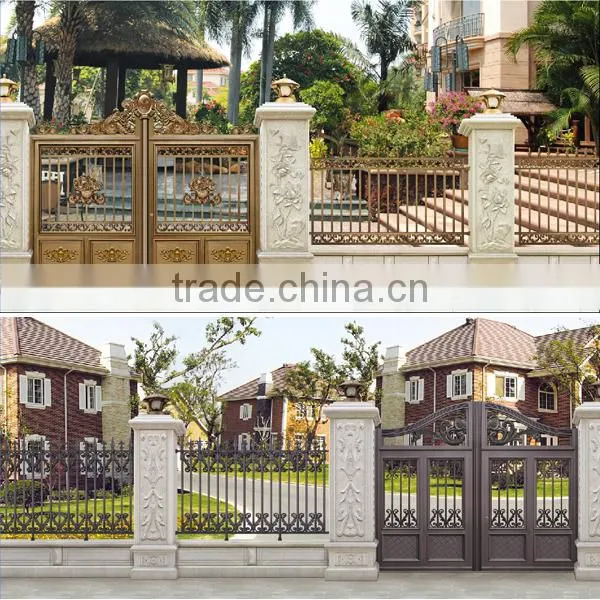 Garden Decoration Powder Coated Cast Aluminum Metal Garden Door Gate photo-5