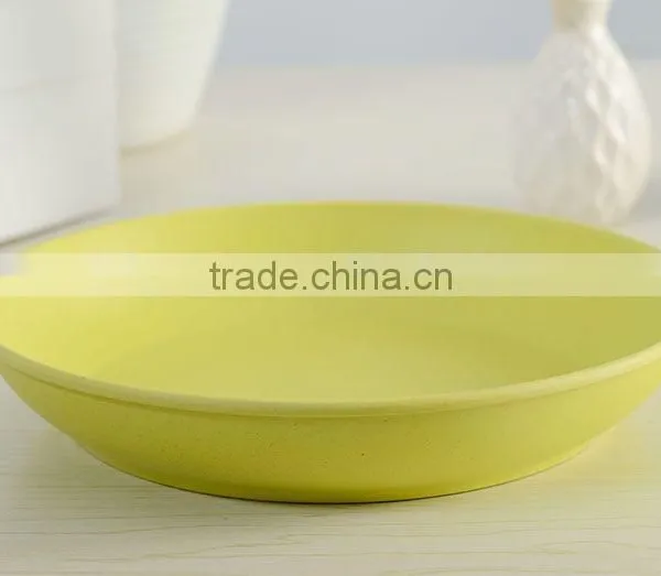 Anhui Green Bamboo Fiber Round Plate photo-3