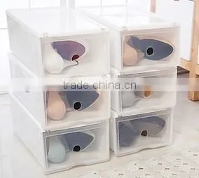 Wholesale Stock Small Order Plastic Transparent Shoes Storage Box photo-3