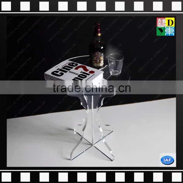 Cheap Price Round Acrylic Coffee Table Center Table Bedroom Side Table photo-2