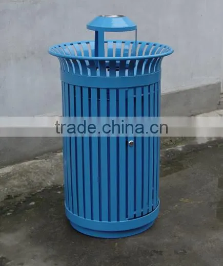 Arlau Steel Metal Cylinder Trash Bin photo-4