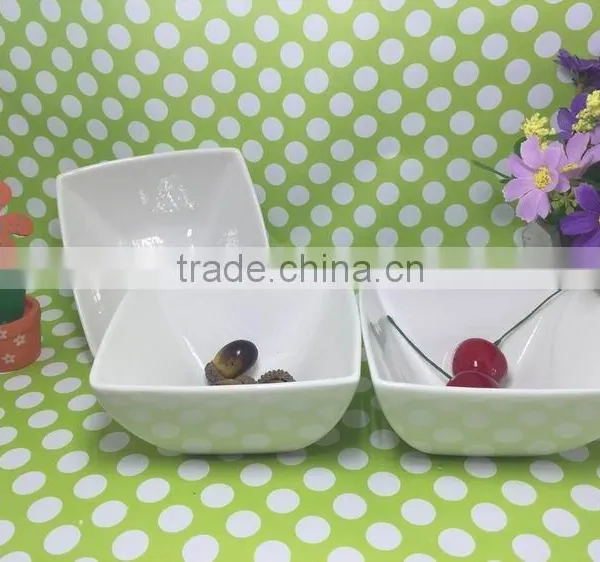 China Manufacturer Stocked White Porcelain Square Dish/food Dish/rice Dish photo-2