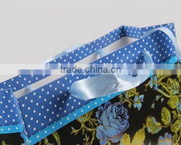 Flower Design Foldable Gift Bag / Shopping Paper Bag photo-6