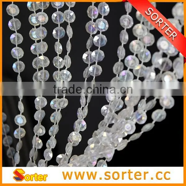 roller plastic material beaded chains for curtain