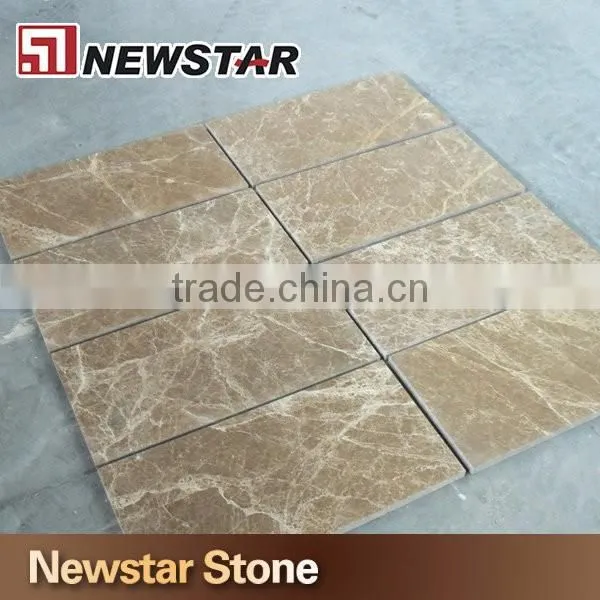 Newstar Light Emperador Stone Flooring Polished Marble Tile for Sale photo-3