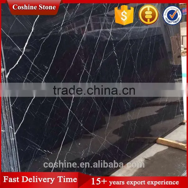 Indoor Projects Marquina Black Marble Slabs Natural Stone Slab photo-6