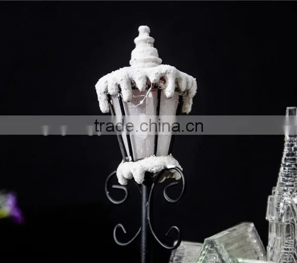 Acrylic Led Light House With Snowman and Lamp for Christmas House photo-4