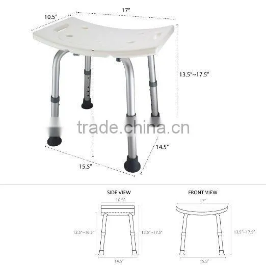Adjustable Bath Bench or Shower Chair Bench Seat Stool photo-4