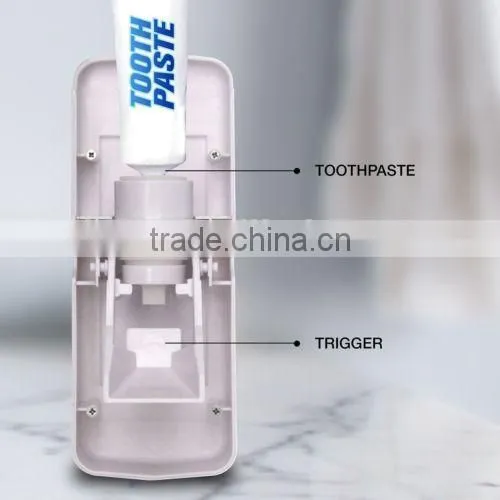 Press 2 Paste Automatic Toothpaste Dispenser & Toothbrush Holder Tooth Paste Press photo-4