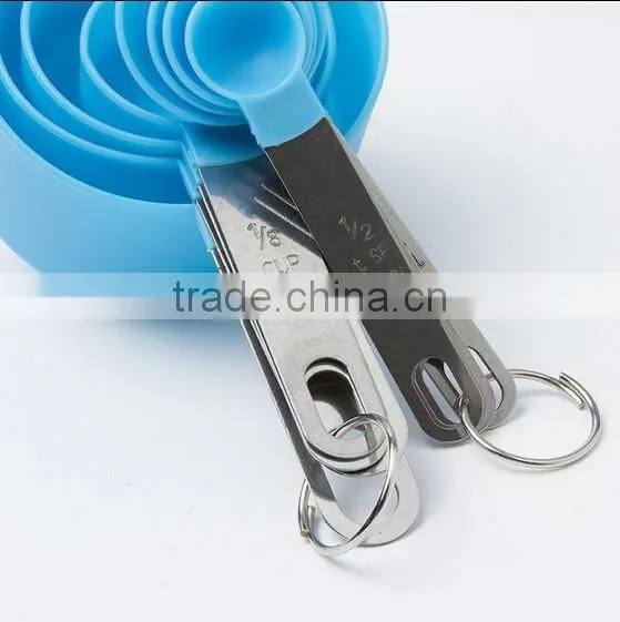 Hot Sale Unique Sky Blue 1/2 Cup Cosmetic Scoop, OEM 8 Set Plastic Mini Plastic Scoop, Custom Widely Useful Plastic Scoop Maker photo-2