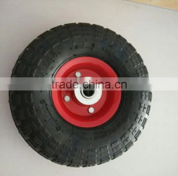 Wheel Barrow, Garden Tool Cart, Hand Trolley Use Air Wheel Cart Wheel PU Foam Flat Free Pneumatic Solid Rubber Caster Wheel photo-3