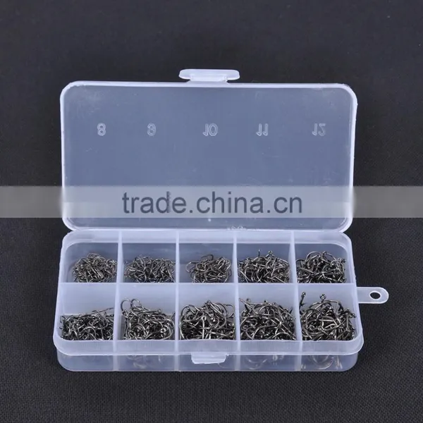 New Arrival 500pcs Carbon Steel Carp Fishing Jig Hooks With Hole Fly Fishing Tackle Box 3# -12# 10 Sizes Pesca Fish Hooks