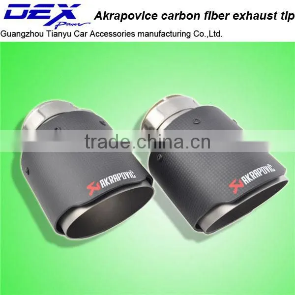 New Style High Quality Akrapovic Carbon Fiber Exhaust Tip Carbon Fiber Muffler Pipe photo-2