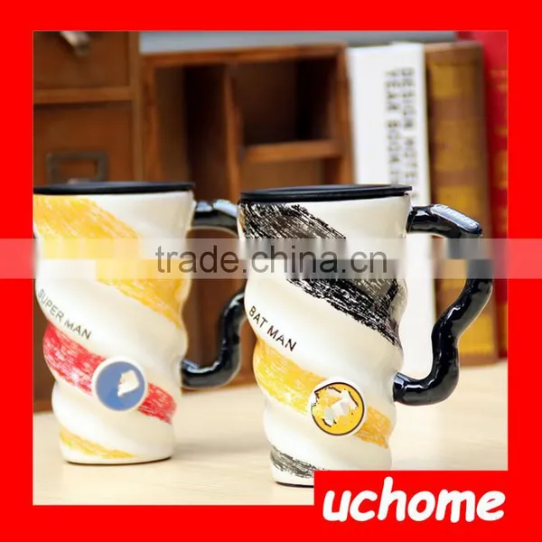 UCHOME Thread Coloured Drawing Promotional Coffee Mug With Lid photo-4
