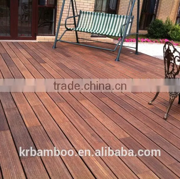 Outdoor Use Strand Woven Matt Finish Carbonized Bamboo Decking For Swimming Pool Terrace Balcony Corridor photo-4