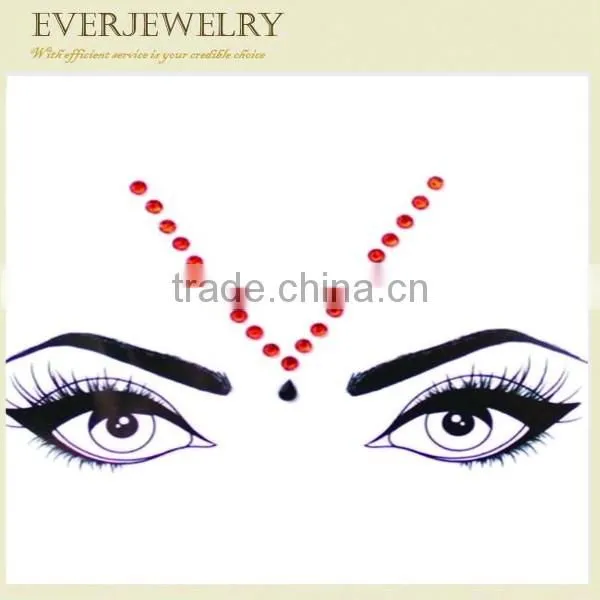 Fashionable Making up Party Face Jewel Stickers