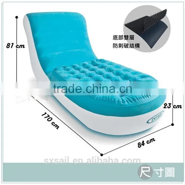 INTEX Blue Flocking Single Deck Chair photo-4