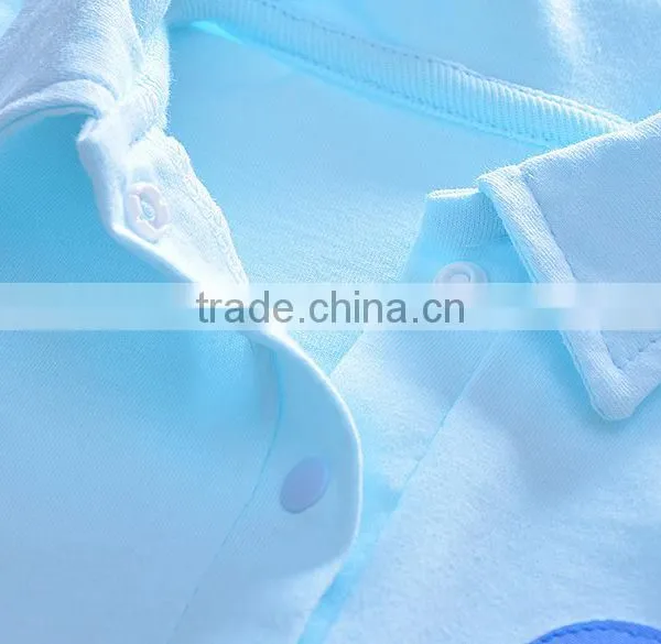 Factory Supply Plain Baby Body Suit 100% Cotton Baby Clothes Gown photo-2