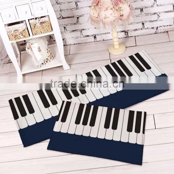 Personality Piano Carpet Bedroom Bedside Living Room Black And White Piano Children Pad Rug With Exquisite Handmade Wrapping photo-2