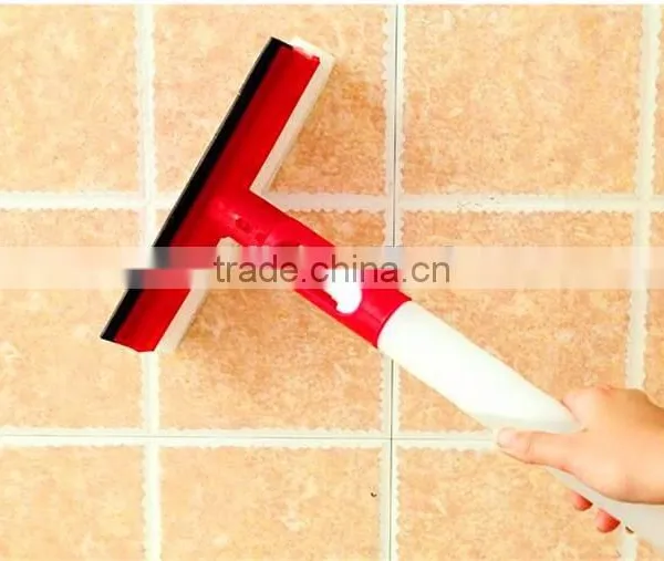 3 in 1 Spray Window Squeegee With Sponge and Rubber, Window Cleaner, Glass Window Cleaning Wiper photo-3