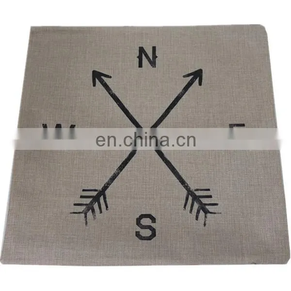 Promotional Cheap Home Decorative Cushion Cover Custom Fashion 50x50 Linen Pillow Cover photo-2