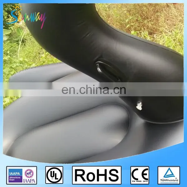 Swimming Pool Toy Mattress Inflatable Black Swan Pool Float photo-5