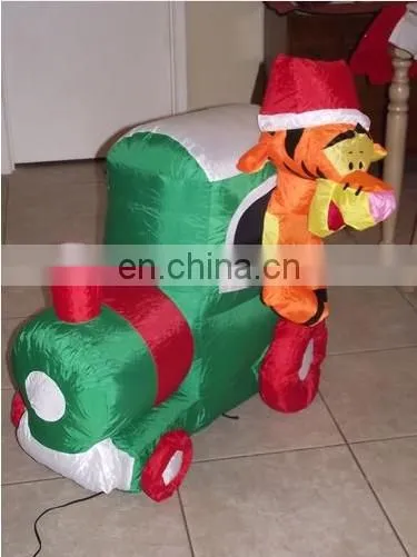120cm Tiger in Green Train Chinese Christmas Ornament Decorations Home Hot Toys for Christmas 2017 photo-4