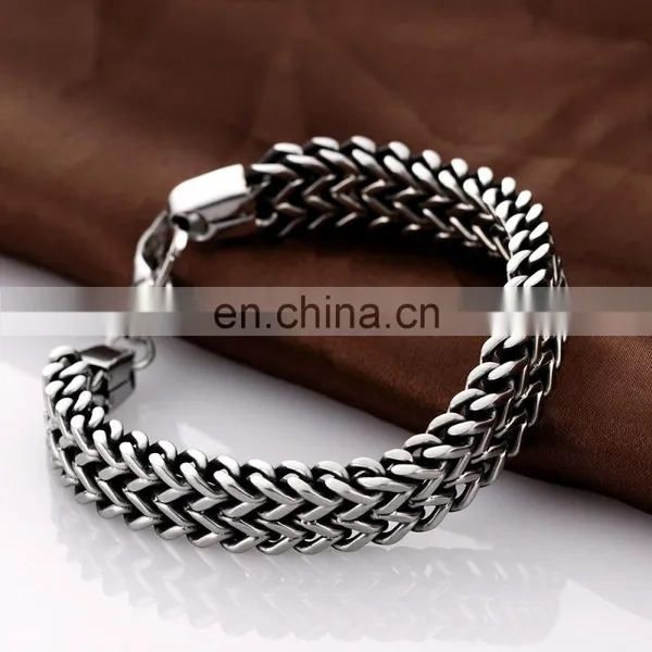 316L Stainless Steel Bracelet Hand Wrist Chain for Men Wholesale photo-4