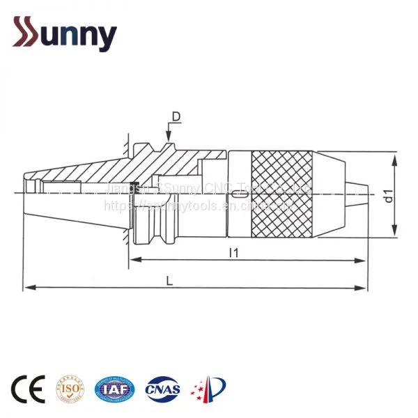 CNC Tool Holder BT40 APU13-100 Drill Keyless Chuck Holder 3 Jaws BT30-APU08,BT30-APU13,BT40-APU13,BT40-APU16 photo-5