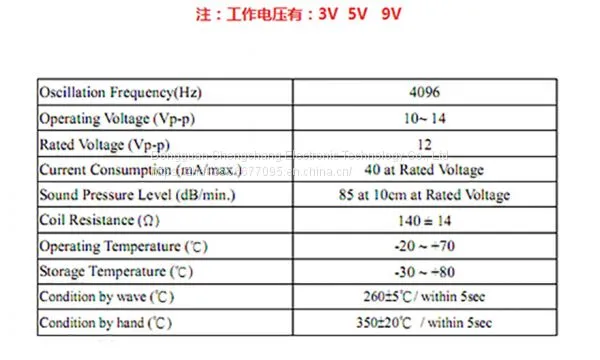 Electromagnetic Passive Buzzer Sc1209 photo-3