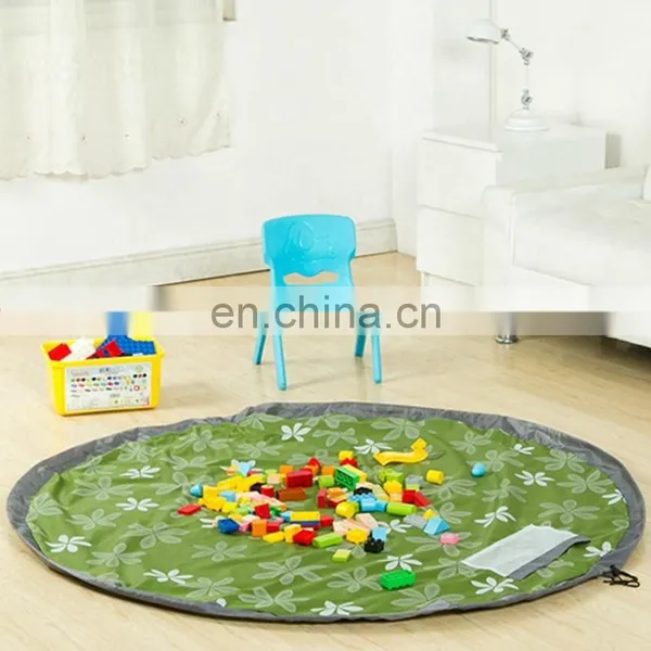 I@home Large Size Modern Quickly Organize Kids Play Mats Toy Storage Bag Harness Pocket photo-2