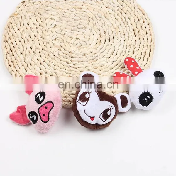 Cute Pet Play Chew Toys Animals Head Pet Toys Plush photo-4