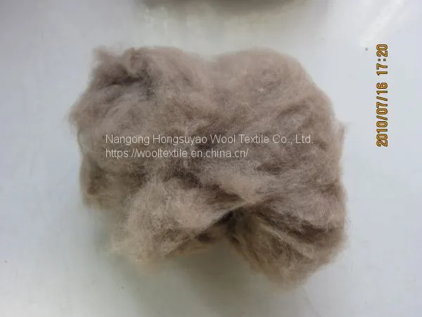 Mink Fiber 100% Roving Natural Brown Color Filler for Natural Spinning photo-2