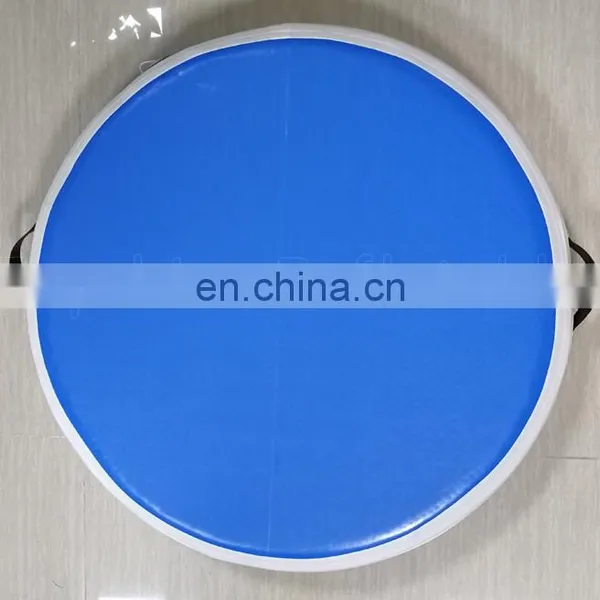 Purple Inflatable Gymnastics Airspot Tumbling Mat Circle Round Air Track Air Spot For Gym photo-4