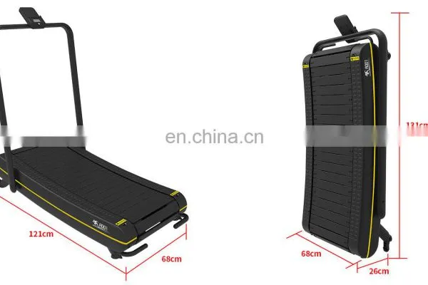 Home Fitness Magnetic New Brand Name Treadmill Equipment Curved Treadmill & Air Runner Non Motorized Self-powered Treadmill photo-4